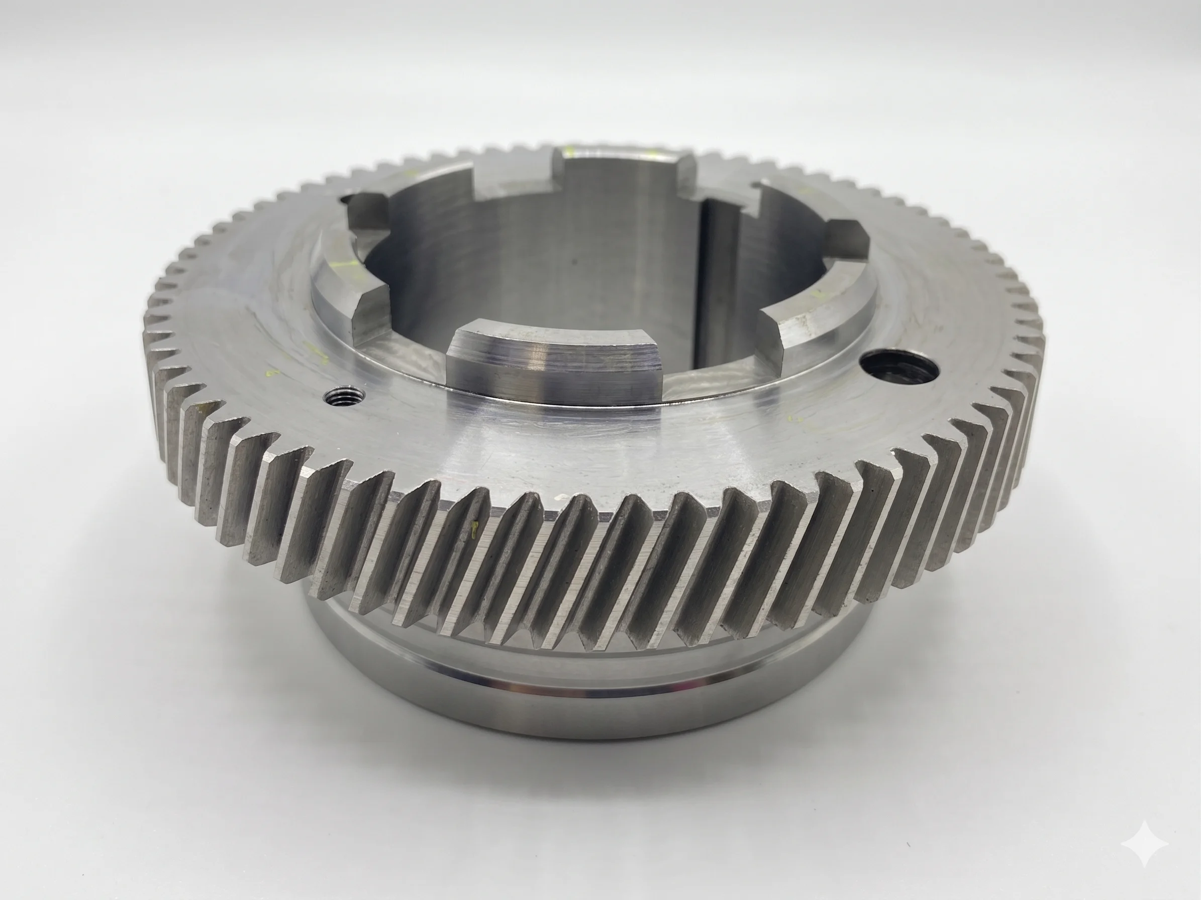 Custom gear coupling precision-machined by Deco Machine Shop — power transmission component manufactured in Davao City, Philippines